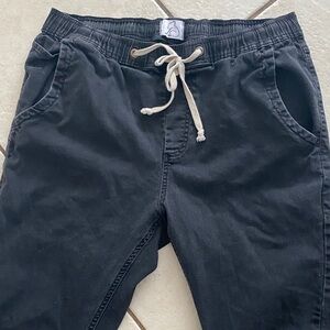 Kuwalla-Tee Black Joggers with Drawstring Waist